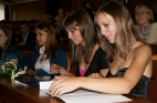 Předání vysvědčení studentům třídy S4C, třídní  Mgr. Barbora Kurfirstová